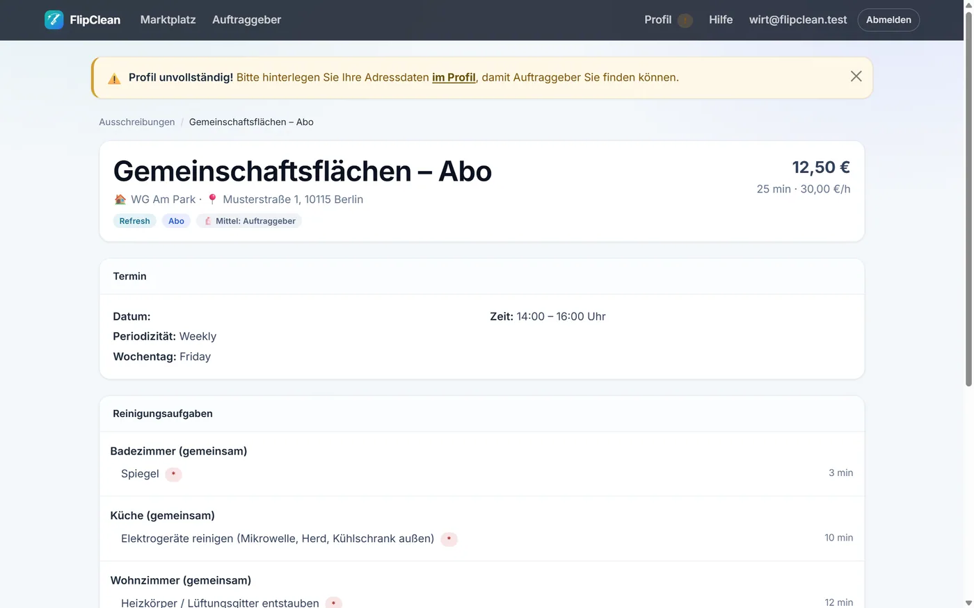 FlipClean – Die Ausschreibung im Detail
