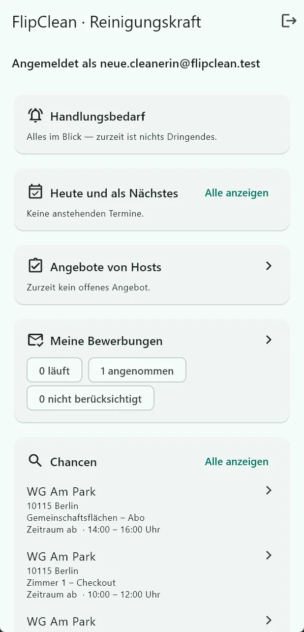 FlipClean – Heute und als Nächstes